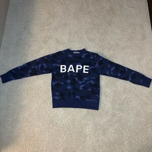 BAPE color camo crystal stone relaxed fit crewneck ‘Navy’
